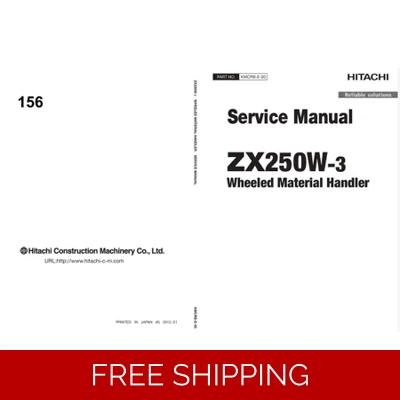 HITACHI ZX250W-3 SERVICE MANUAL